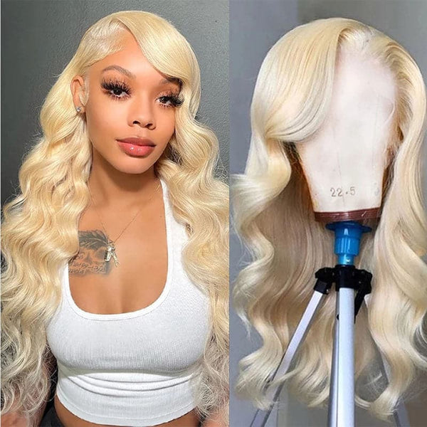 Spring Sale Mslynn 613 Blonde Color Wig Body Wave Human Hair Transparent 13x4 Lace Front Wig