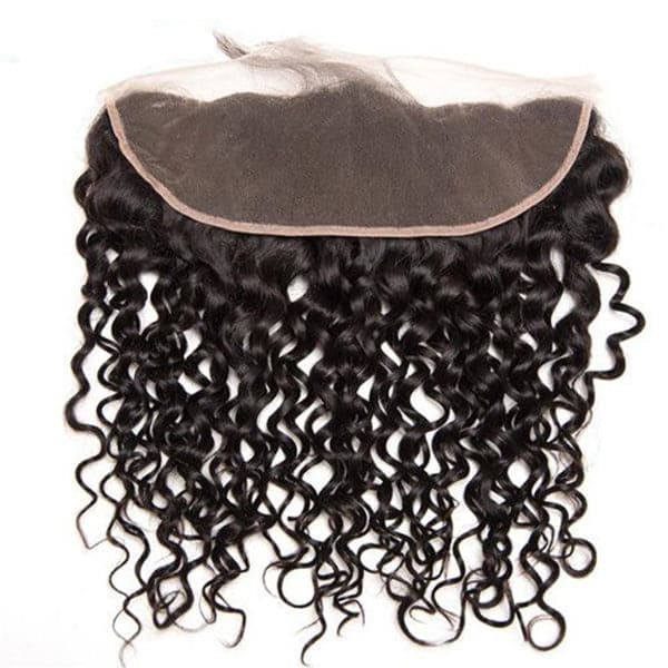 Mslynn Hair Malaysian Hair Water Wave 3 Bundles with Frontal 100% Virgin Human Hair Bundles Malaysian Hair Extensions Natural Color