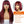 Cargar imagen en el visor de la galería, Mslynn Burgundy Hair Straight Ombre Burgundy Wig 2X4 Lace Wig With Bangs Human Hair

