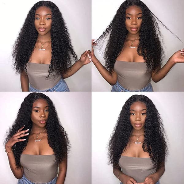 Mslynn T Part Wig Deep Wave Human Hair Wigs Pre Plucked with Baby Hair
