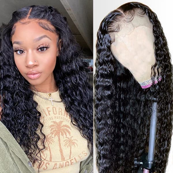 Wet And Wavy Lace Closure Wigs